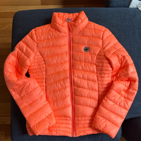 4F Coral Puffer Winter Jacket Coat-NWOT - Picture 3 of 4